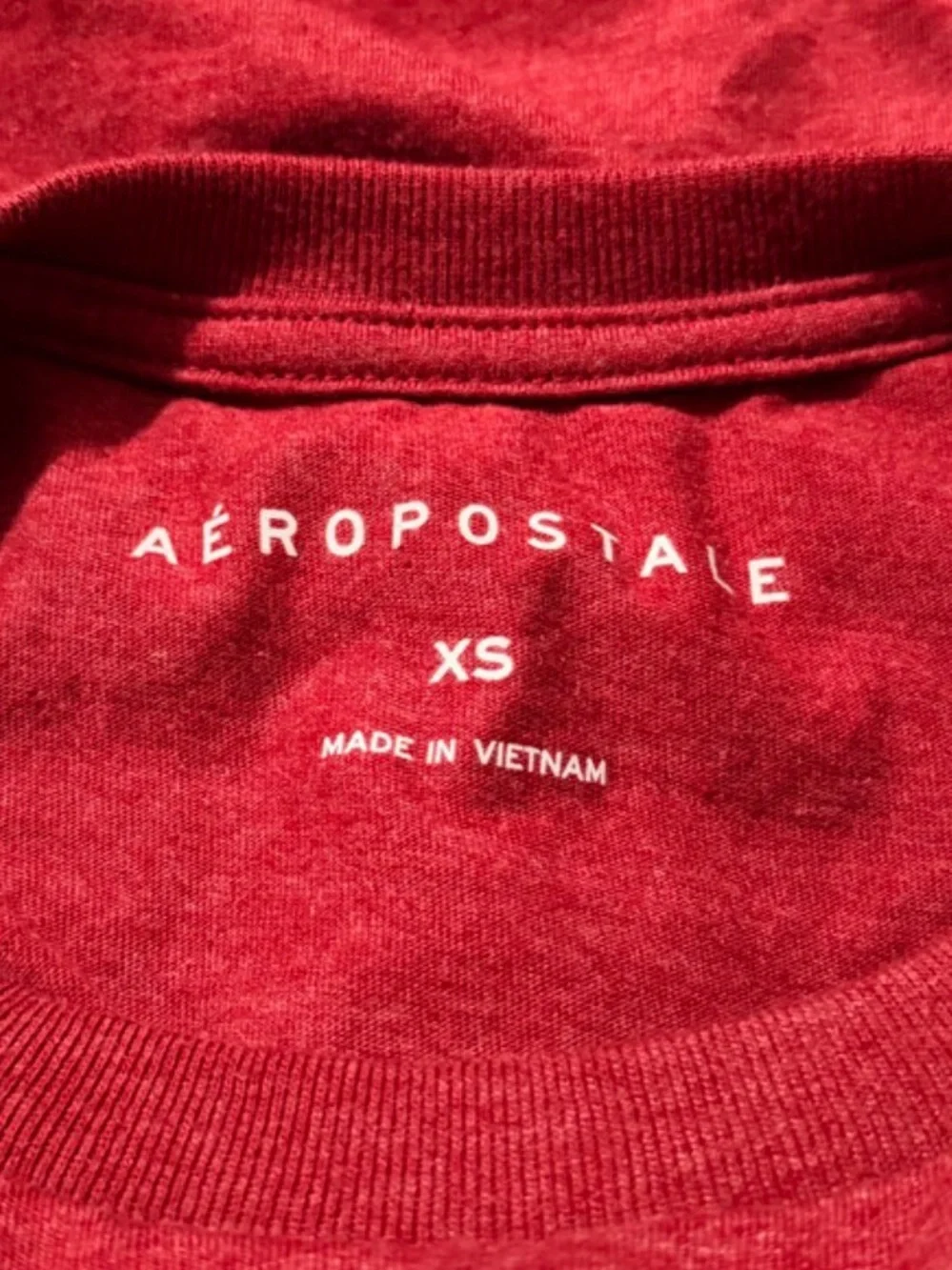 Aeropostale Red AERO NYC Graphic Short Sleeve Tee
